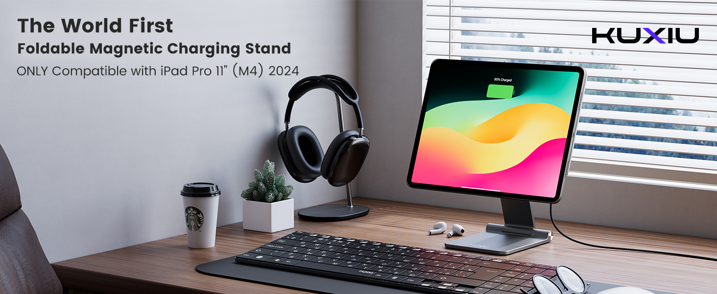 iPadアクセサリー KUXIU Magnetic Charging Stand for iPad KUXIU X36 Pro MAX(2025) iPad Magnetic Charging Stand